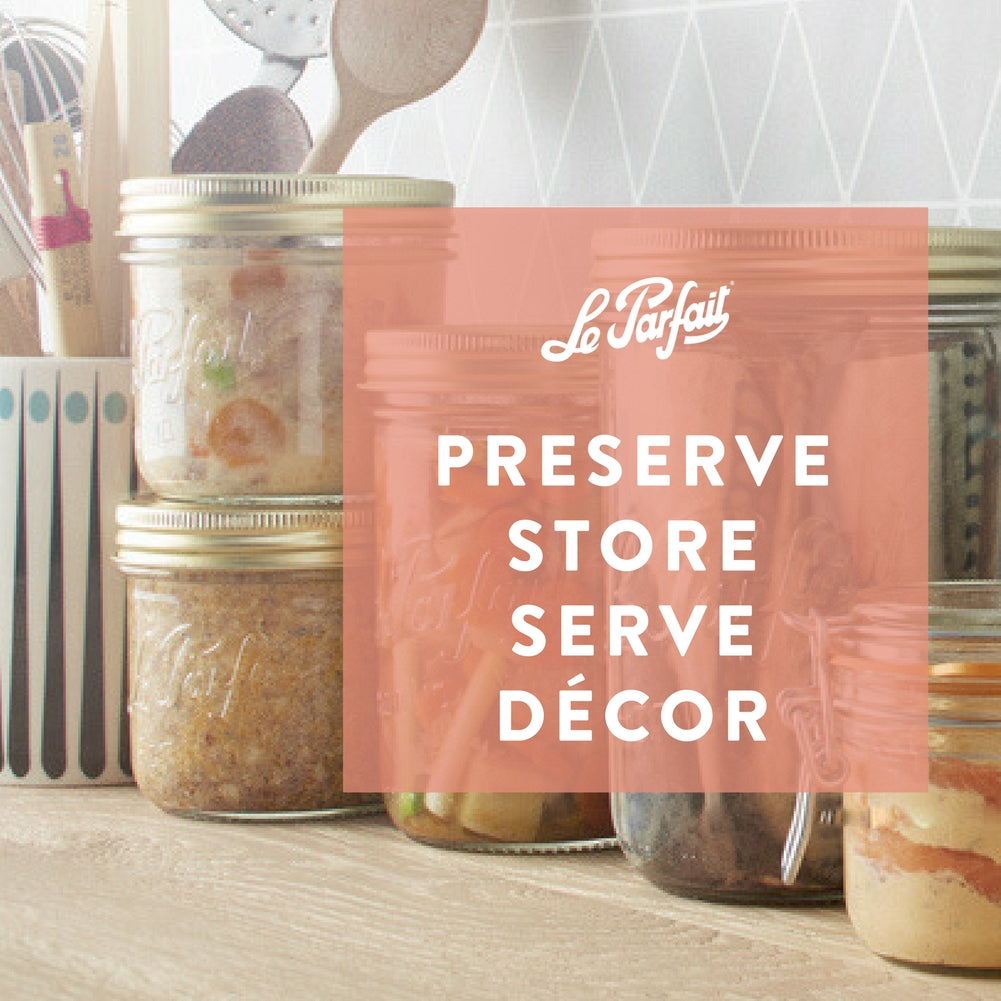 Le Parfait Familia Wiss Terrines - Glass Jars with 2-Piece Lids for Use with ChouAmi