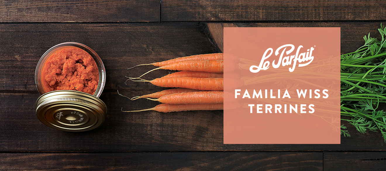 Le Parfait Familia Wiss Terrines - Glass Jars with 2-Piece Lids for Use with ChouAmi