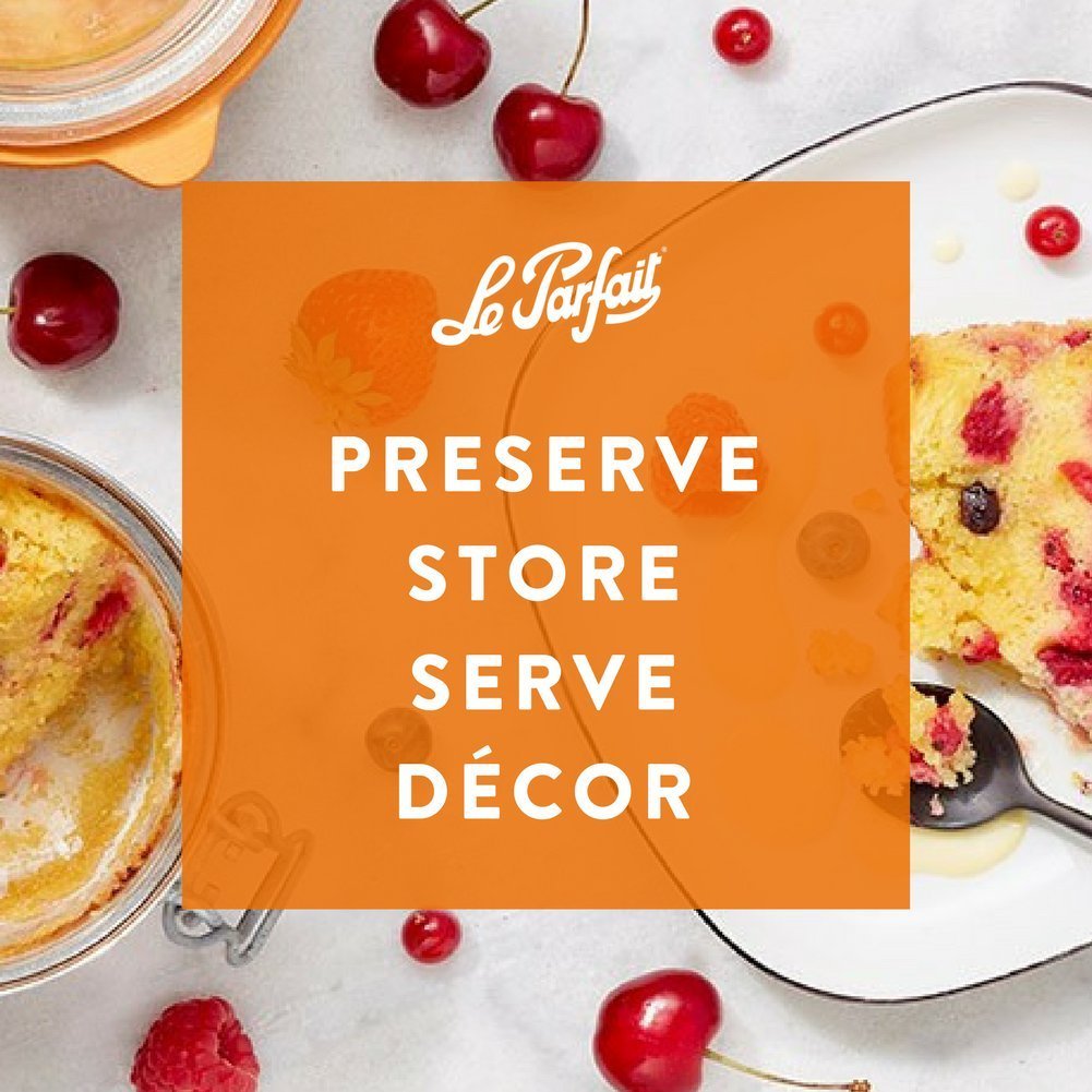 Le Parfait Flip Top Glass Jars for Storage and Gifting