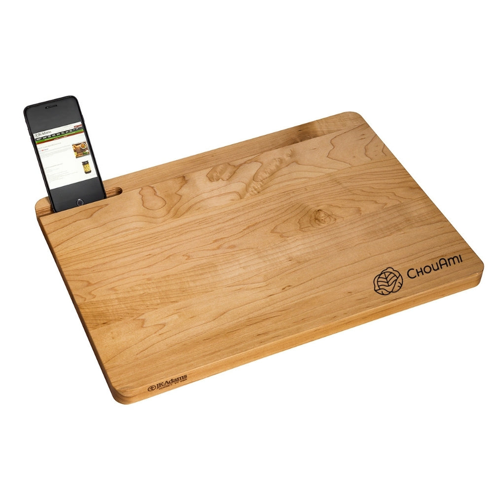 
            
                Load image into Gallery viewer, Chopping Board with Tech Slot (Maple Wood)
            
        