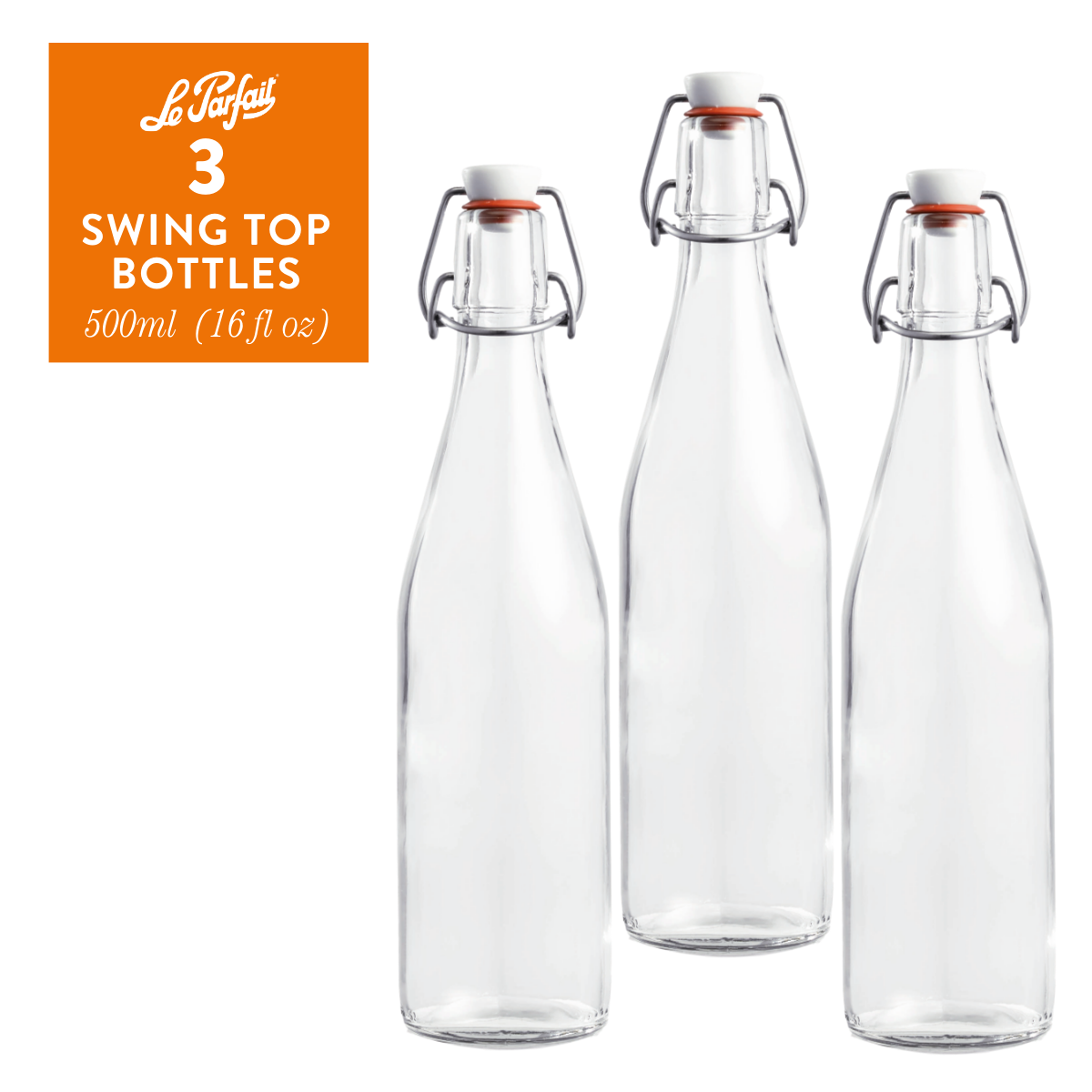 Le Parfait Flip Top Glass Bottles