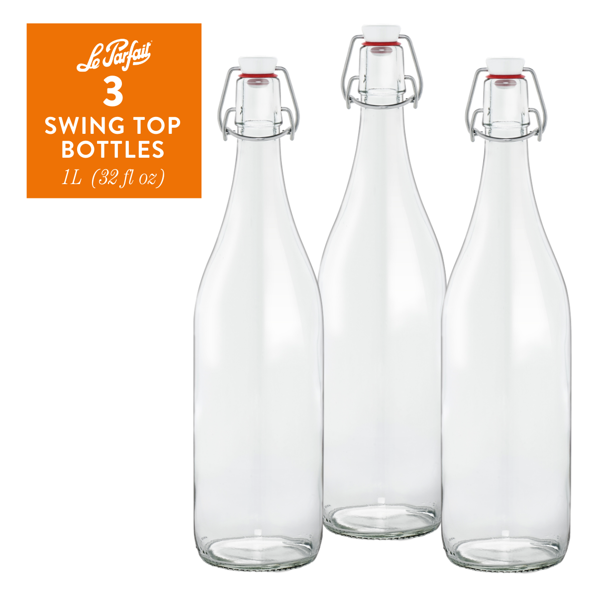 Le Parfait Flip Top Glass Bottles