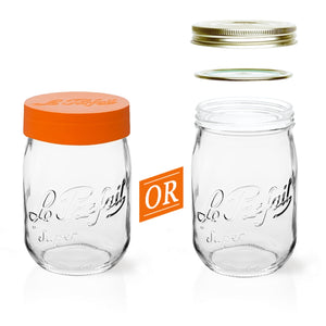 Le Parfait Screw Top Glass Jars for Use with ChouAmi